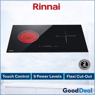 Rinnai RB-7152HEF-ZB 76cm 2-zone Combi Hob