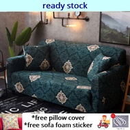Ready stock!!1-2-3-4 Seater Sofa Cover L Shape Universal Elastic Cushion Cover