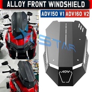 ADV150 V1/ ADV 160 V2 Full CNC Alloy Front Windshield Diamond Black