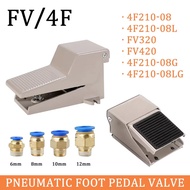 4F210-08 2 Position Momentary Air Tool Foot Pneumatic Pedal Valve Switch 4F210-08L with Lock Pedal V