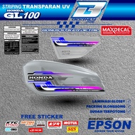 HONDA GL100 Transparent UV Premium Maxdecal Striping (yt09)