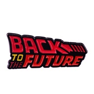 Back To The Future Retro Logo Enamel Pin Delorean Time Travel Badge Sci-fi Movie Fandom Art Lovely A