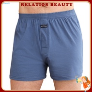 High Waist Elastic Waistband Men's Brief Shorts - Loose Fit