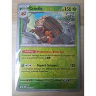 Crustle 012/182 Pokemon TCG Card Game Destined Rivals SV10 DRI EN Dwebble Evolution