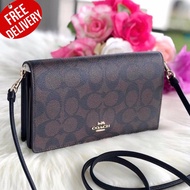 กระเป๋าสะพาย Coach Anna Foldover Crossbody &amp; Clutch