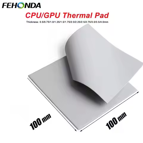 FEHONDA Thermal Pad 6W/mk Soft Thermal Silicone Pad 0.5/0.75/1.0/1.5/2.0/2.5/2.75/3.0/3.5/4.0mm Ther