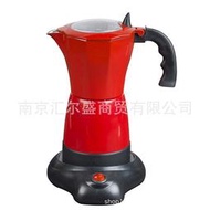 【快速出貨】鋁製電動摩卡壺 電熱自動摩卡壺6人份咖啡機摩卡壺咖啡壺煮咖啡壺