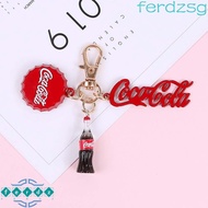 JENNIFERDZSG Coke Bottle Keychains Cartoon Resin Car Interior Accessories Coke Bottle Cola Cover Gif