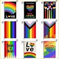 Rainbow flags LGBT Colorful Courtyard Garden flag Gay Pride Parade double-sided flag
