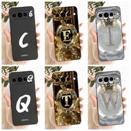 6.8'' For Google Pixel 11 Pro XL Case Silicone Luxury A-Z Letters Crown Painted Casing G4HCD GBC0H