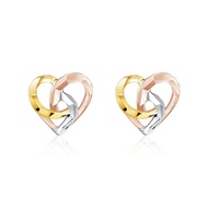 SK Jewellery Triquetra Heart 14K Gold Loca Earrings