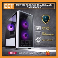 Tecware Forge M2 TG ARGB MATX Gaming Case - White