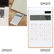 QINJUE Calculator, Plastic Black/Red/Blue/White  Calculator, Easy To Use 114x190x37mm Office Calcula