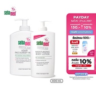 [EXP: 28-02-2025] แพ็คคู่สุดคุ้ม SEBAMED LIQUID FACE AND BODY WASH pH5.5 (400ML) + SEBAMED MOISTURIZ