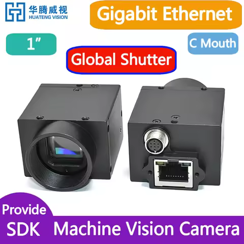 Gigabit GIGE 1" CMOS Global Shutter Color Digital Industrial Camera+SDK Support External Trigger
