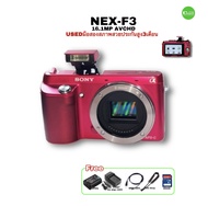 Sony NEX-F3 camera 16.1MP HD กล้องดิจิตอล mirrorless 3” LCD selfie ไฟล์สวย JPEG RAW พร้อมใช้ สุดคุ้ม used มือสองสภาพสวยมีประกัน