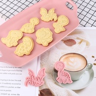 SG Ready Stock Cookie Name Imprint Emboss Cookie Cutter Biscuit Cartoon Dinosaur Boys