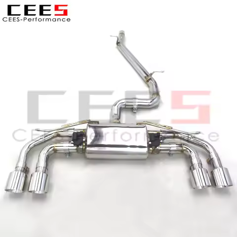 CEES Catback Exhaust Pipes System for VW GOLF 7/MK7/R/7R 2.0T 2014-2020 Stainless Steel Escape Exhau