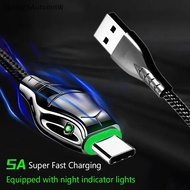 [SpringSAutumnW] 100W 5A USB Type A To Type C Cable 100W 2M/3M Type C Fast Charger Cable Braided Sna