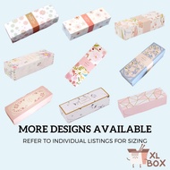 Pattern Long Rectangle Box Sushi Kueh Lapis Mooncake