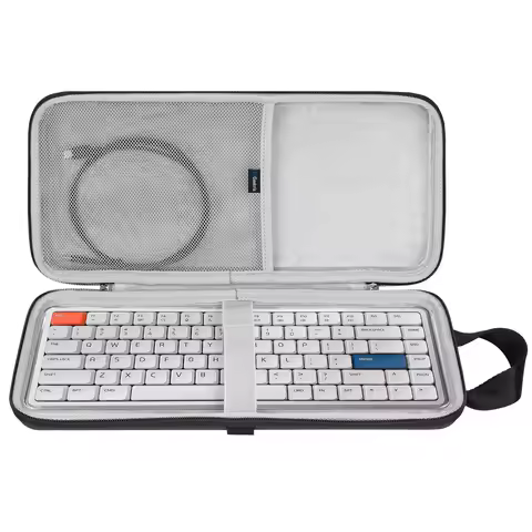 Geekria Ultra Slim Keyboards Carrying Case, Compatible with Logitech MX Mechanical Mini, MelGeek O2,