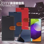 CITY For 三星 Samsung Galaxy A52 5G 浪漫都會支架皮套 黑色