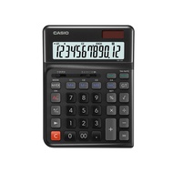 Casio Calculator เครื่องคิดเลข  คาสิโอ รุ่น  DE-12E-BK แบบถนอมสุขภาพ ข้อมือและนิ้ว  12 หลัก สีดำ