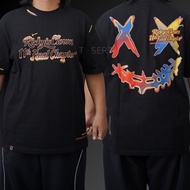 Ricky Is Clown Rainbow Rush Black Tee Original Ricky Is Clown Authentic T-Shirt/