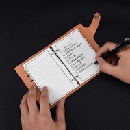 Elfinbook Rewritable Notebook Pocket Mini Smart Office Notebook Business Erasable Leather Meeting