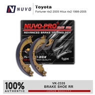 NUVO-PRO BRAKE SHOE RR Toyota Fortuner 4x2 2005 Hilux 4x2 1998-2005 VK-2335 ( 1 SET )