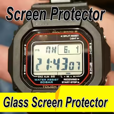 3Pcs Glass For GW-M5610 G-5610 GBX-100 GX-56 DW-5600 GMW-B5000 B56000 GW-6900 DW-6900 Watch Scratch