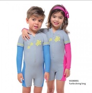 BAJU RENANG ANAK LEE VIERRA TURTLE DIVING LONG SLEEVE SWIMSUIT-SwimVibe
