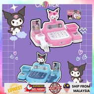 Kuromi Cashier Machine Toy Simulated Supermarket Cash Register Kits Checkout Pretend Play Toy