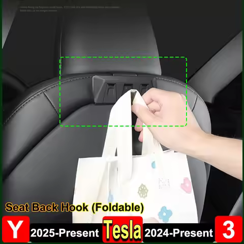Model Y 2025 Accessories Front Seat Back Hook Folding Invisible Hooks Foldable Hanger for Tesla Mode