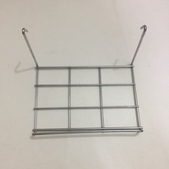 The Shoe Display Is A Steel Grating. Chrome Plated 9 Compartments Size 13x20 Cm.packed For Sale 1 Pi