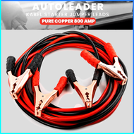 COD Autoleader Kabel Starter Jumper Leads Pure Copper 800 AMP 2.8 m D800 / Kabel aki mobil 12 volt meteran panjang truk carry futura kijang / kabel aki ke dinamo stater mobil / kabel jumper aki mobil 3 meter accu motor baterai truk jamperan