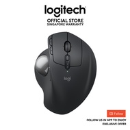 Logitech MX Ergo S Silent Wireless Bluetooth Trackball Mouse, Tilt for better forearm posture, 27% l
