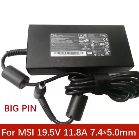 230W 19.5V 11.8A Big pin Laptop Adapter For MSI GL63 GL73 WT70 WT72 GE63 GE75 GE73 GP75 GE63VR GT62V