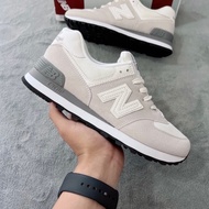 New Balance shoes 574 white black, New Balance shoes NB 574 gray black suede high grade low cut ultr
