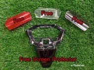 Honda Click 160/ Vario 160 Black Panel Garnish with Free Anti Scratch Screen Protector