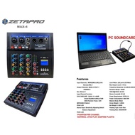 Zetapro Max4Max 4-Channel Mixer USB PC Audio Interface Recording Bluetooth Original