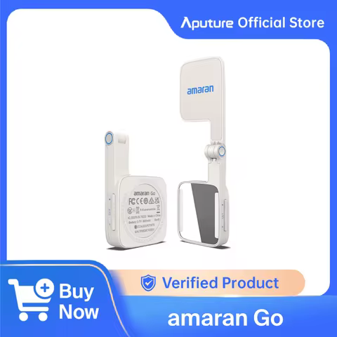 amaran Go Ultra-Compact Built-in Mirrored Mini LED Phone Light Magnetic Mount Versatile Flip Design 