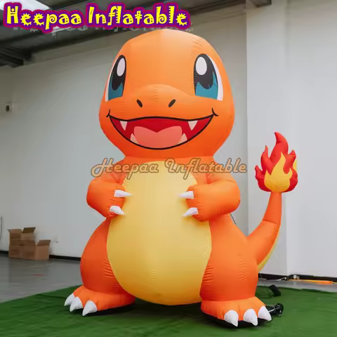 Pokemon Charmander Inflatable Cartoon Customize Giant Outdoor Advertising Inflatable Decoration For 