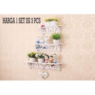 K536 3-tier Wall Shelf (1 set 3pcs) WPC DIY