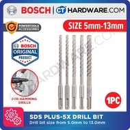 BOSCH SDS PLUS-5X DRILL BIT (SIZE 5.0MM TO 13.0MM) 1PC