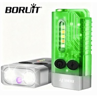 BORUiT V10L Mini keychain flashlight 1000LM 365nm ultraviolet fluorescent lamp Type-C rechargeable w