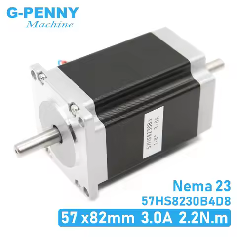 NEMA 23 Stepper motor double shaft 3A 2.2N.m 315Oz-in dual shaft D=8mm 57x82mm Nema23 stepping motor