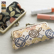 [Direct from Japan]AYANOKOJI [Inventory] Mirror Gamaguchi case [gold brocade fabric] ;lip case