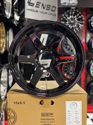 ล้อแม็กใหม่ - TE37 - ขอบ 18x8.5x8.5  ET20 6รู139 - สีดำเงา -  ส่งฟรี Kerry Express - รบกวนสอบถามทางแชทก่อนคลิกสั่งซื้อ