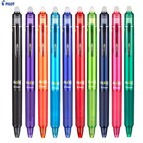 Pilot FriXion Ball Knock Retractable Erasable Gel Ink Pens Clicker, 0.5mm Fine Point, Smooth Writing